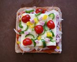 ♡【簡単】食パンピザ♥作り方5写真