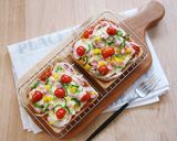 ♡【簡単】食パンピザ♥作り方6写真