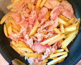 旨い！豚じゃがの岩のりバター炒め☆作り方4写真
