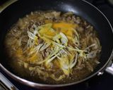 天然だしパックで作る 牛とじ丼作り方4写真