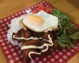 ロコモコ風♡照り焼きチキン作り方6写真
