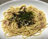 簡単!磯香るツナとしじみの和風パスタ作り方3写真