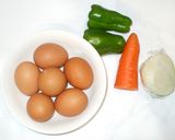 残り野菜の卵焼き♪簡単フライパンで作り方1写真