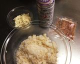 チーズとおかかでカリカリ焼きおにぎり作り方1写真