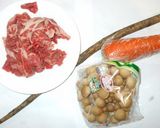 ゴボウと牛肉の味噌煮♪ご飯がすすむおかず作り方1写真