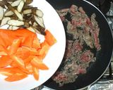 ゴボウと牛肉の味噌煮♪ご飯がすすむおかず作り方3写真