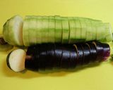沖縄グルメ♡ヘチマと茄子のとろける蒸し煮作り方1写真