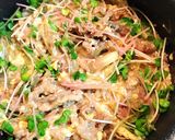 牛肉とみょうがの卵とじ作り方6写真