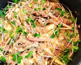牛肉とみょうがの卵とじ作り方6写真