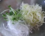 ねぎ入り細切り野菜と焼豚のサンドイッチ作り方4写真