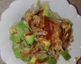 鰹節で旨みUPちょっとリッチなアボカド丼作り方4写真