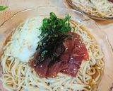 夏★サッパリ【マグロの山かけ冷製うどん】作り方4写真