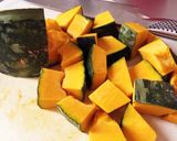 基本のかぼちゃの煮付け おかか風味作り方1写真