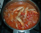 ごぼうとトマトの挽肉カレー作り方5写真