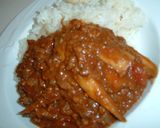 ごぼうとトマトの挽肉カレー作り方7写真