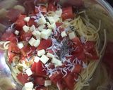 トマトと塩昆布の和えるだけ冷製パスタ作り方3写真