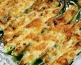 オクラの味噌マヨチーズ焼き作り方9写真