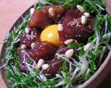薬味たっぷりのユッケ丼作り方4写真