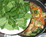 ひき肉・小松菜・人参・油揚げの野菜炒め煮作り方8写真