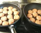 夫の筋肉弁当用鶏だんご作り方4写真
