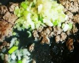 簡単＆節約！豚ひき肉ＤＥねぎ塩卵丼♪作り方4写真