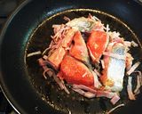洋風♡鮭とベーコン、青菜えのきの炒め物作り方6写真