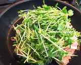 洋風♡鮭とベーコン、青菜えのきの炒め物作り方10写真