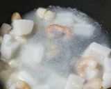 シーフードとピーマンの塩焼きスパゲティー作り方3写真