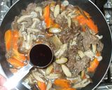 ゴボウと牛肉の味噌煮♪ご飯がすすむおかず作り方5写真