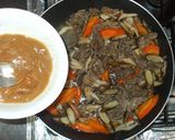 ゴボウと牛肉の味噌煮♪ご飯がすすむおかず作り方6写真