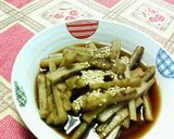 お弁当に♡牛蒡の♡ソース煮♡作り方4写真