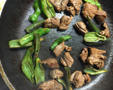 ししとうと牛肉のピリ辛和風炒め作り方5写真