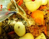里芋と蓮根の牛しぐれ煮風煮物作り方5写真