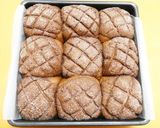 おやつに♪チョコメロンちぎりパンHB生地作り方30写真