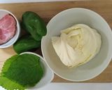 ピーマンとキャベツのあたた生だし香り和え作り方1写真