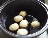 ゆで卵と薄切り肉の煮込み作り方2写真