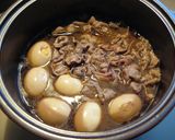 ゆで卵と薄切り肉の煮込み作り方3写真