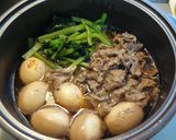 ゆで卵と薄切り肉の煮込み作り方4写真