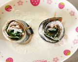 秋刀魚の梅しそロールにんにく揚げ作り方8写真