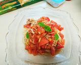 トマト大好き‼冷製トマトバジルのパスタ作り方16写真