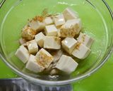 レンジで2分40秒！ほんだし豆腐牛蒡丼作り方1写真