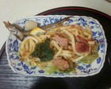 焼きうどん定食（血管ダイエット食889）作り方6写真