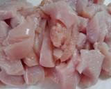 鶏むね肉の炒め煮♡りんごの和風ソース！作り方4写真