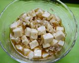 簡単！プチ麻婆豆腐(肉の代わりに牛蒡)作り方1写真