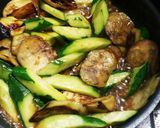 やみつき!きゅうりとなすの炒め野菜!作り方3写真