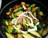 やみつき!きゅうりとなすの炒め野菜!作り方4写真