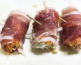 簡単！お弁当にロールカツ！肉巻き！作り方4写真
