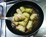 ちびピーマンの肉詰め&ちびキャベロール♪作り方15写真