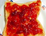 ピーナッツバターと苺の仲良し＊トースト作り方2写真
