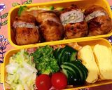 お弁当に☆味しみ肉巻きおにぎり作り方8写真